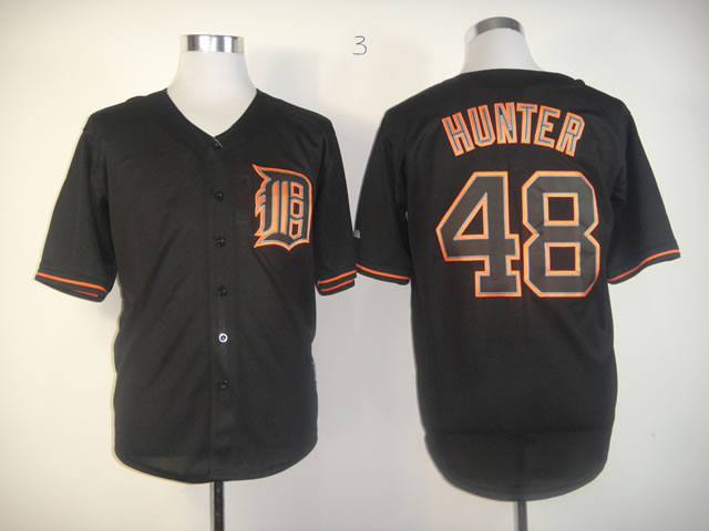 Men Detroit Tigers #48 Hunter Black MLB Jerseys->detroit tigers->MLB Jersey